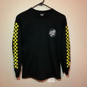 Santa Cruz Checkered Striped Long Sleeve T-shirt